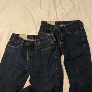 Hollister Mens Dark Wash Jeans 2 pairs